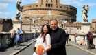 Ünlü çift aşıklar şehri Roma'da evlendi!